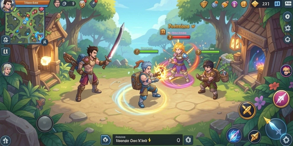 Contoh grafis menarik dalam gameplay DOMINOCLUB.