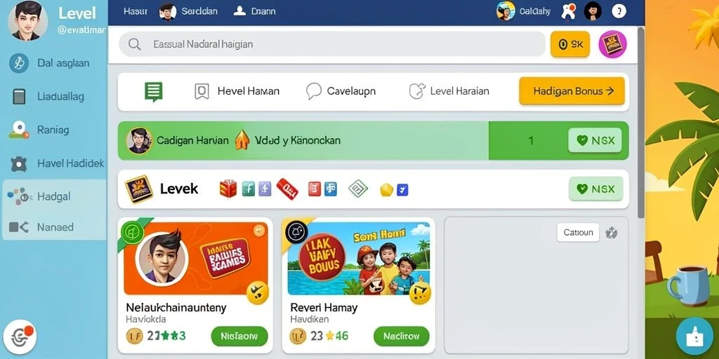 Tantangan seru yang menunggu di setiap level.