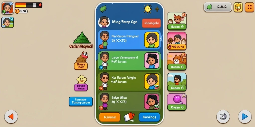 Screenshot gameplay yang menunjukkan aksi seru dalam game.