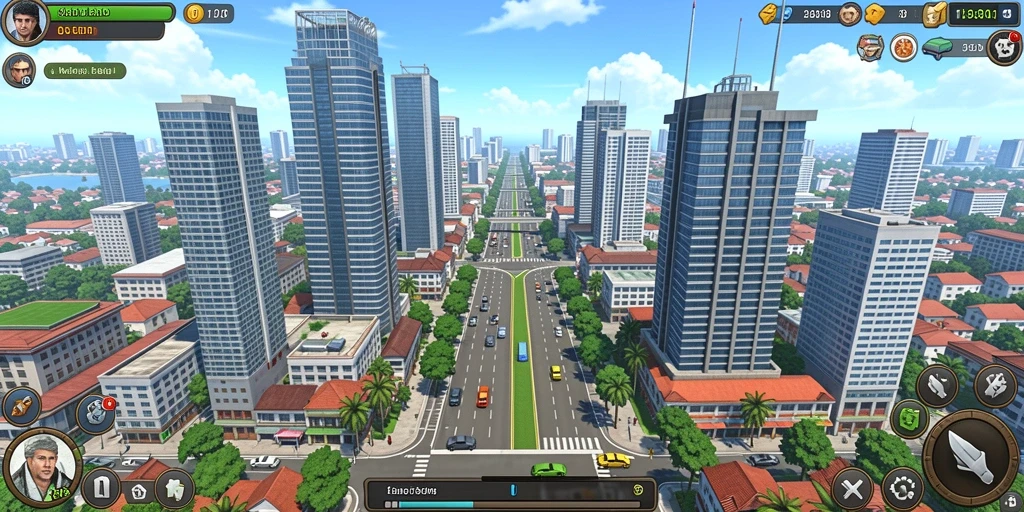 Level yang penuh warna dan menarik.