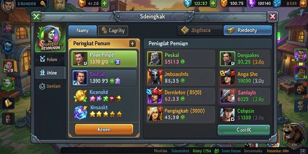 Karakter kustom yang dapat disesuaikan.