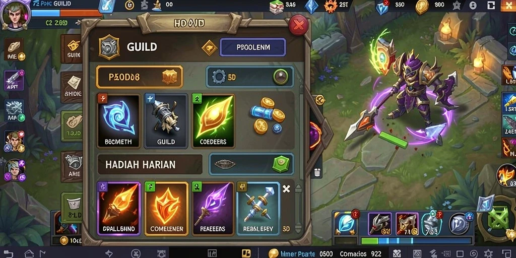 Penghargaan dan trofi untuk pencapaian dalam game.
