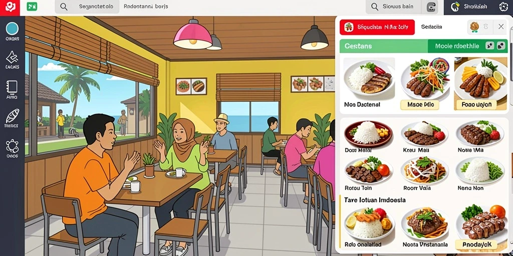 Tangkapan layar interaksi dalam mode multiplayer.